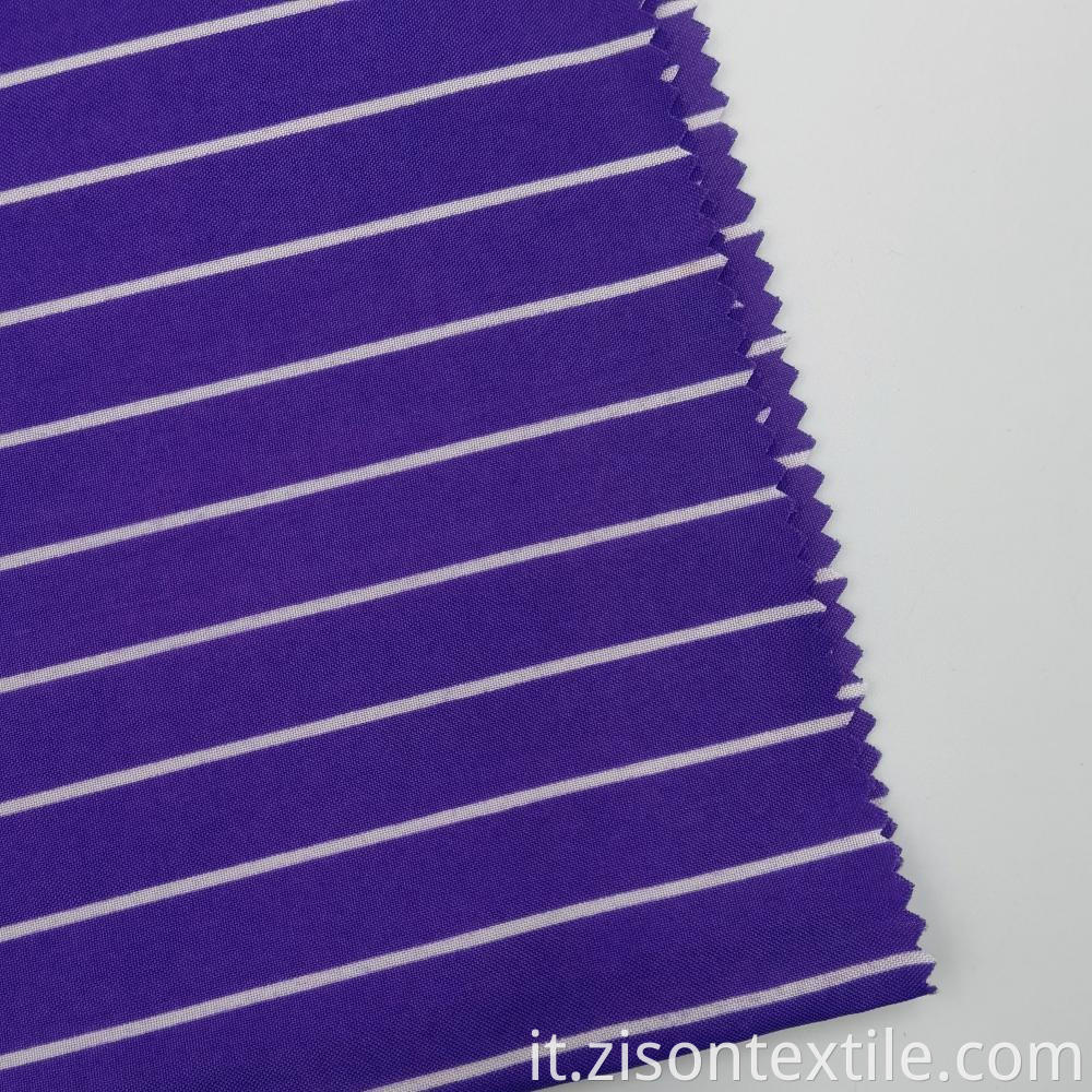 Woven Polyester Stripes Polyester Pongee Fabric